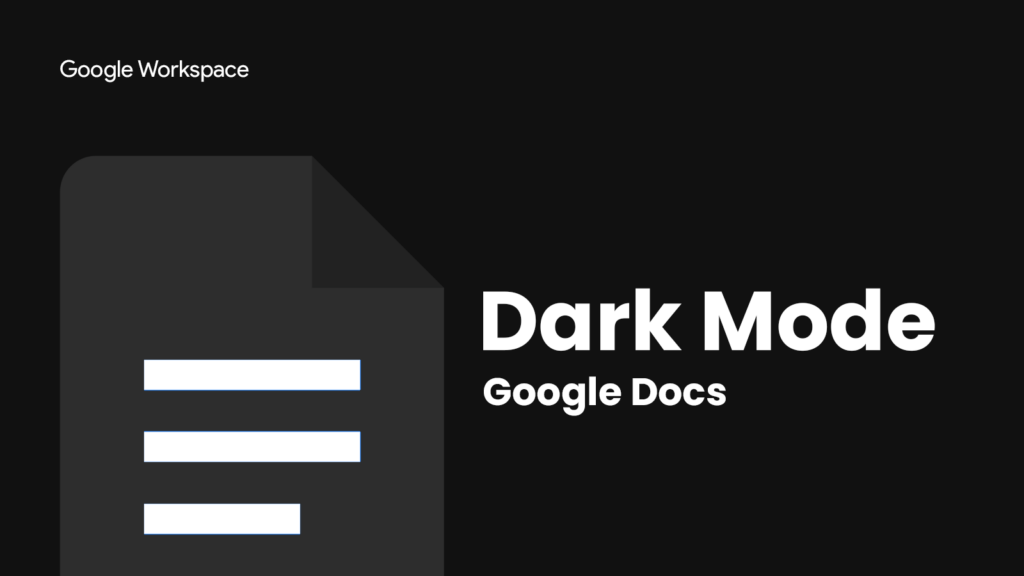 google docs dark mode