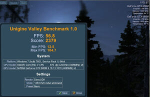 Heaven and valley benchMark