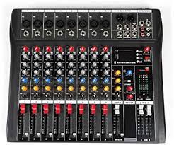 8-channel bluetooth studio audio mixer