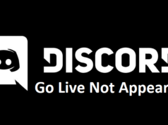 discord go live not showing