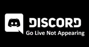 discord go live not showing