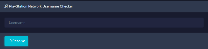 Resolver for PSN and Gamertag