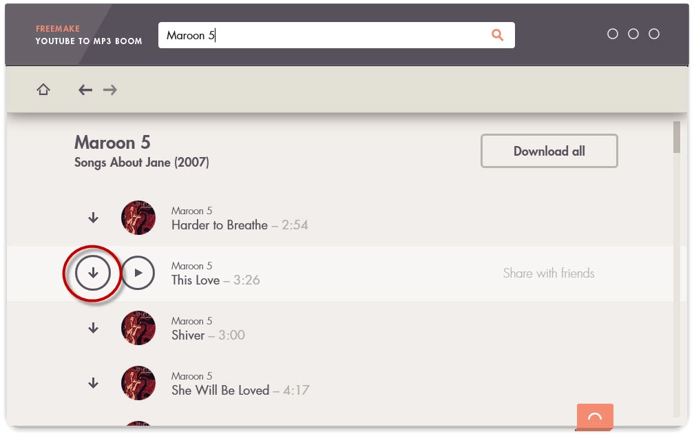 Freemake YouTube To MP3 Boom